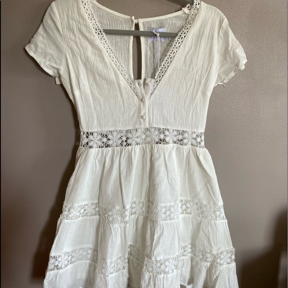 white summer dress